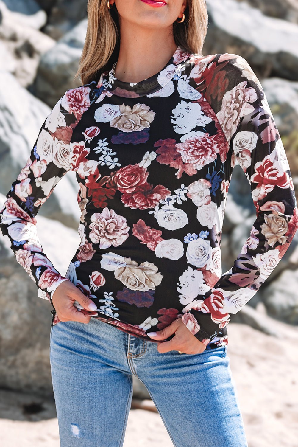 Robin Sleeve Slim top Long Sleeve Top - Hello Beautiful BoutiqueLong Sleeve TopsThreaded Pear