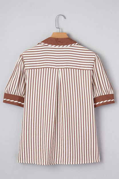 Romina Short Bubble Sleeve Blouse - Hello Beautiful BoutiqueBlouses & ShirtsThreaded Pear