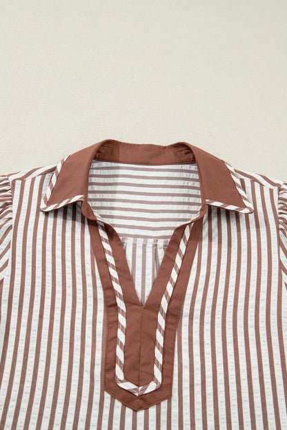 Romina Short Bubble Sleeve Blouse - Hello Beautiful BoutiqueBlouses & ShirtsThreaded Pear