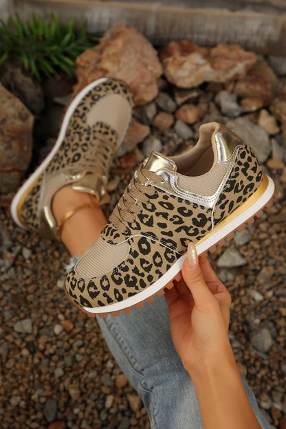 Romy Patchwork Lace Up Sneakers - Hello Beautiful BoutiqueWomens ShoesThreaded Pear