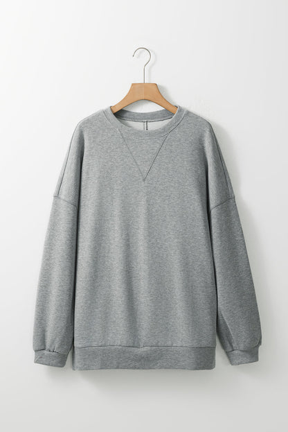 Rorivina Drop Shoulder Oversized Sweatshirt - Hello Beautiful BoutiqueSweatshirts & HoodiesThreaded Pear