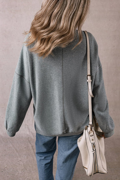 Rorivina Drop Shoulder Oversized Sweatshirt - Hello Beautiful BoutiqueSweatshirts & HoodiesThreaded Pear