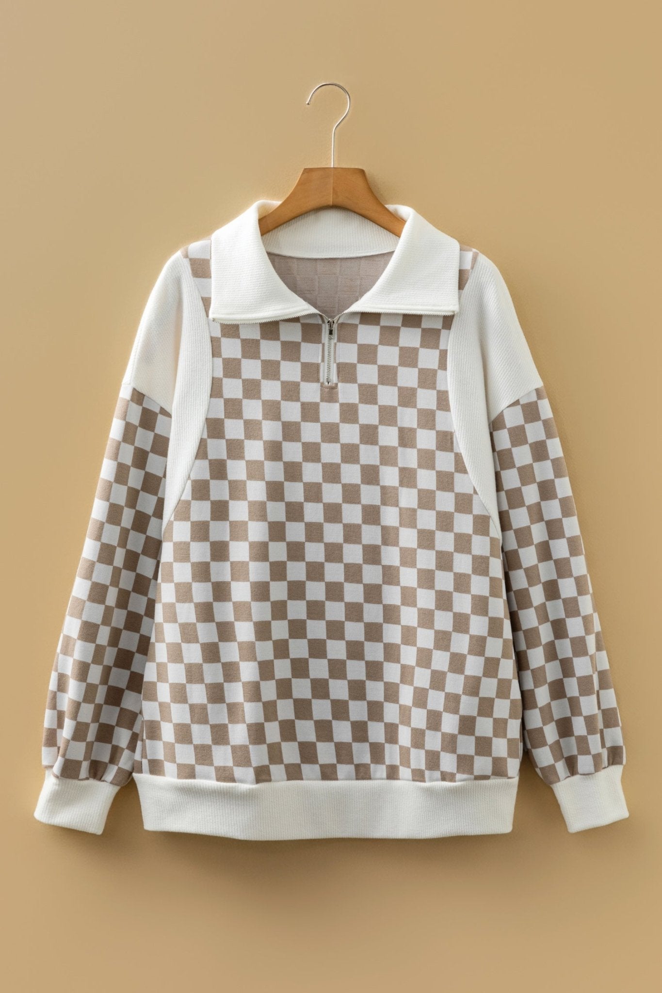Rosalia Ribbed Patchwork Loose Sweatshirt - Hello Beautiful BoutiqueSweatshirts & HoodiesThreaded Pear