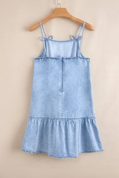 Rosalie Ruffle Hem Short Dress - Hello Beautiful BoutiqueMini DressesThreaded Pear