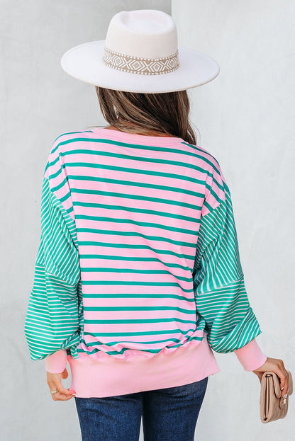 Rosalie Side Slit Baggy Sweatshirt - Hello Beautiful BoutiqueSweatshirts & HoodiesThreaded Pear