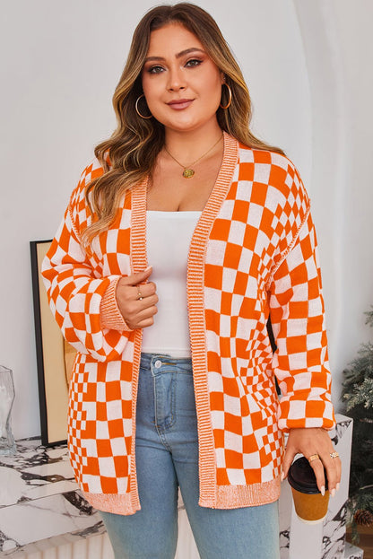 Rosalyn Drop Shoulder Open PLUS Cardigan - Hello Beautiful BoutiquePlus Size Sweaters & CardigansThreaded Pear