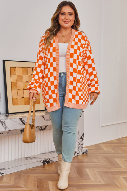 Rosalyn Drop Shoulder Open PLUS Cardigan - Hello Beautiful BoutiquePlus Size Sweaters & CardigansThreaded Pear