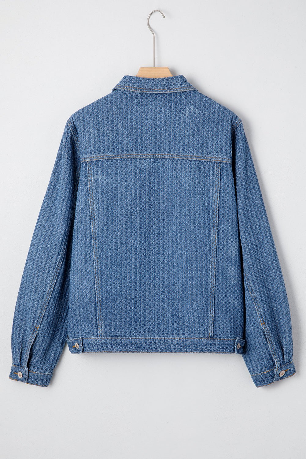 Rosalyn Flap Textured Down Jacket - Hello Beautiful BoutiqueDenim JacketsThreaded Pear