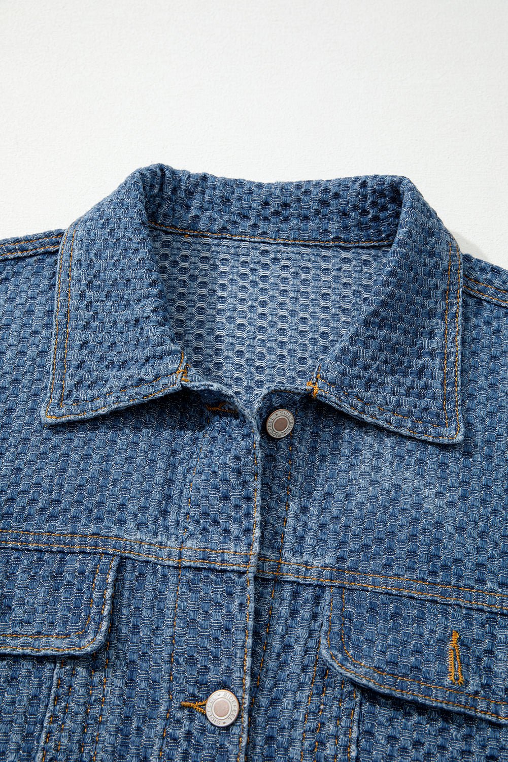 Rosalyn Flap Textured Down Jacket - Hello Beautiful BoutiqueDenim JacketsThreaded Pear