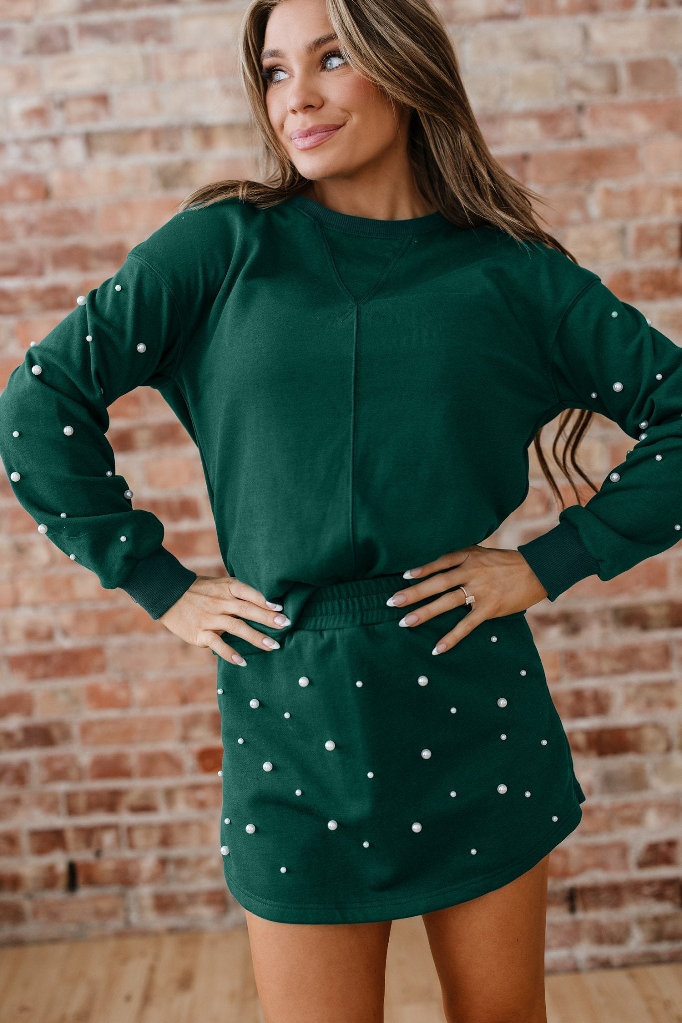 Rosie Elastic Waist Mini Skirt Set - Hello Beautiful BoutiqueTwo Piece DressesThreaded Pear