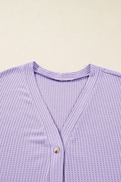 Rosie Waffle Knit Front PLUS Cardigan - Hello Beautiful BoutiquePlus Size Sweaters & CardigansThreaded Pear