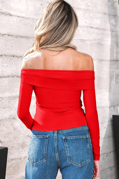 Rowyn Sleeve Slim top Long Sleeve Top - Hello Beautiful BoutiqueLong Sleeve TopsThreaded Pear