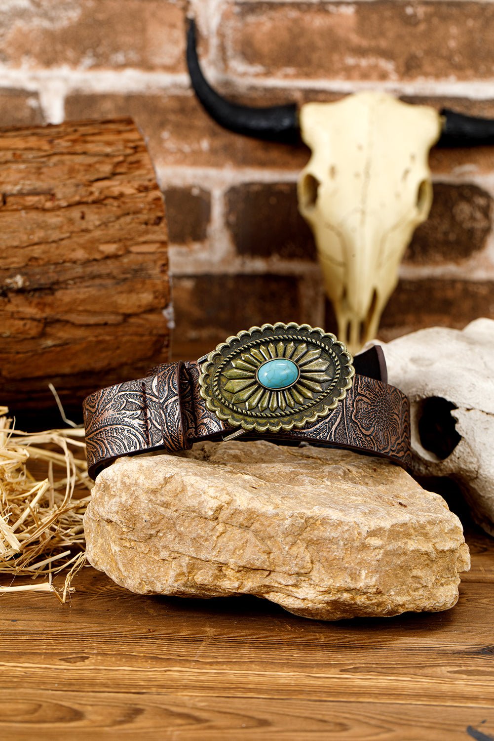 Royalty Embossed Faux Leather Belt - Hello Beautiful BoutiqueBeltsThreaded Pear