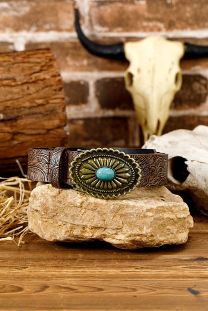 Royalty Embossed Faux Leather Belt - Hello Beautiful BoutiqueBeltsThreaded Pear
