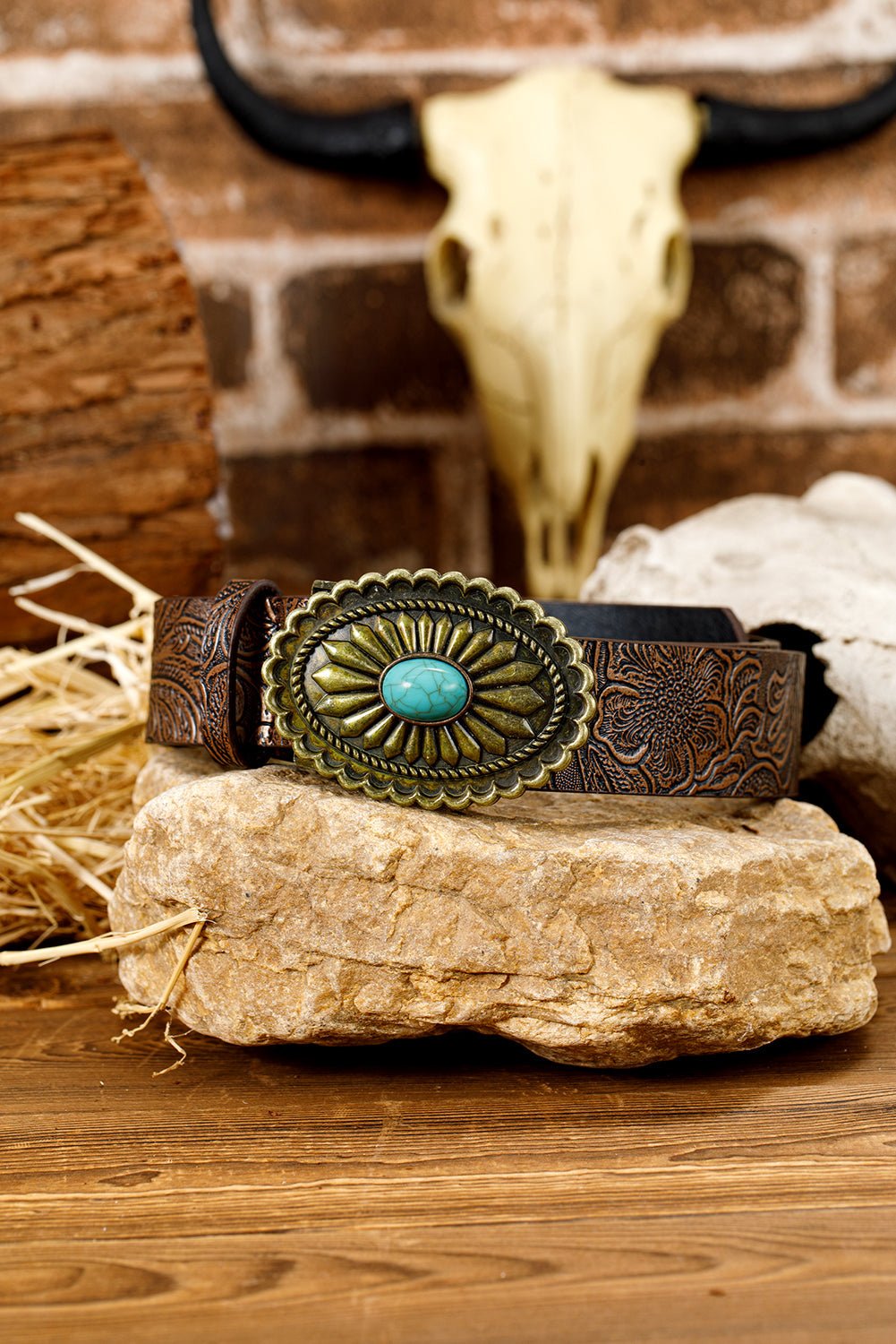 Royalty Embossed Faux Leather Belt - Hello Beautiful BoutiqueBeltsThreaded Pear