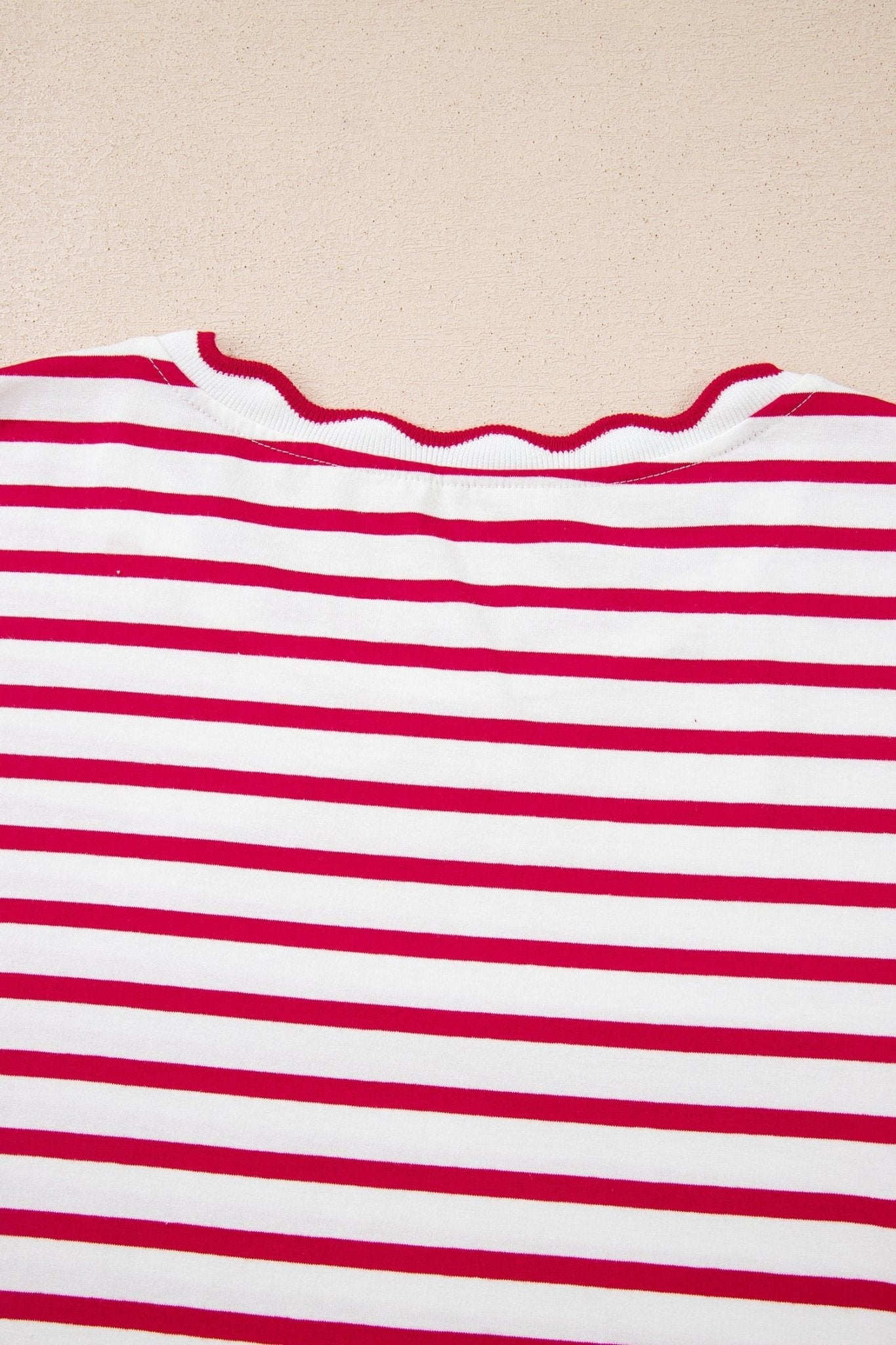 Royalty Scalloped Trim T Shirt - Hello Beautiful BoutiqueTops & TeesThreaded Pear