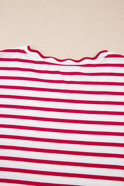 Royalty Scalloped Trim T Shirt - Hello Beautiful BoutiqueTops & TeesThreaded Pear