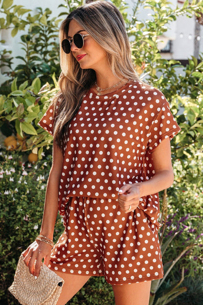 Ruthie Dot Print Short Set - Hello Beautiful BoutiqueShort SetsThreaded Pear