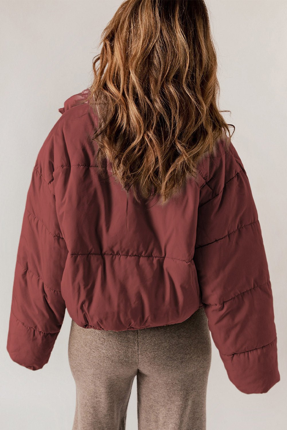 Rylee Drawstring Hem Puffer Jackets - Hello Beautiful BoutiqueJacketsThreaded Pear