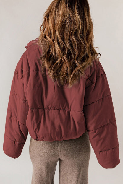 Rylee Drawstring Hem Puffer Jackets - Hello Beautiful BoutiqueJacketsThreaded Pear
