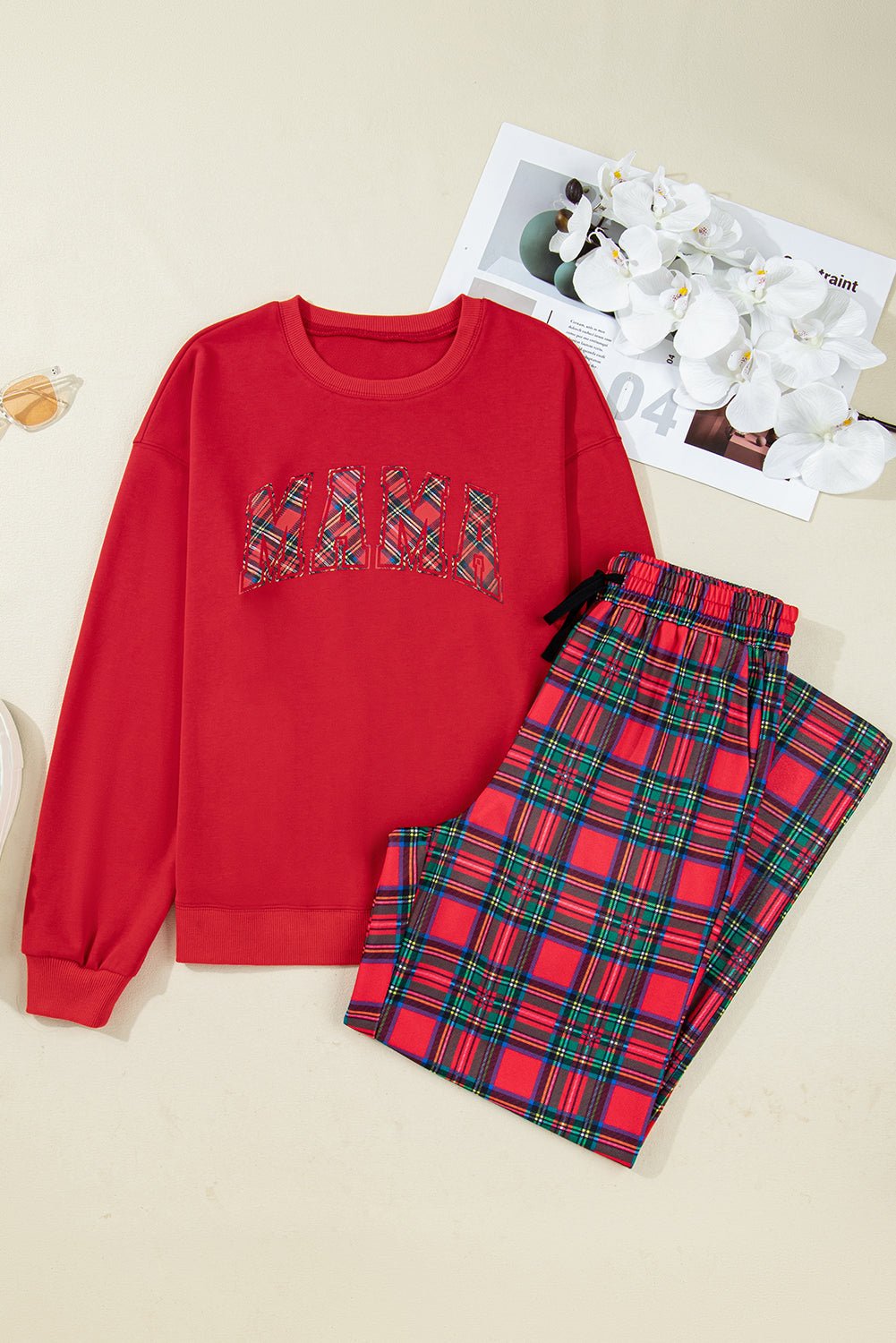 Ryleigh Crewneck Pullover and Pants - Hello Beautiful BoutiqueLoungewearThreaded Pear