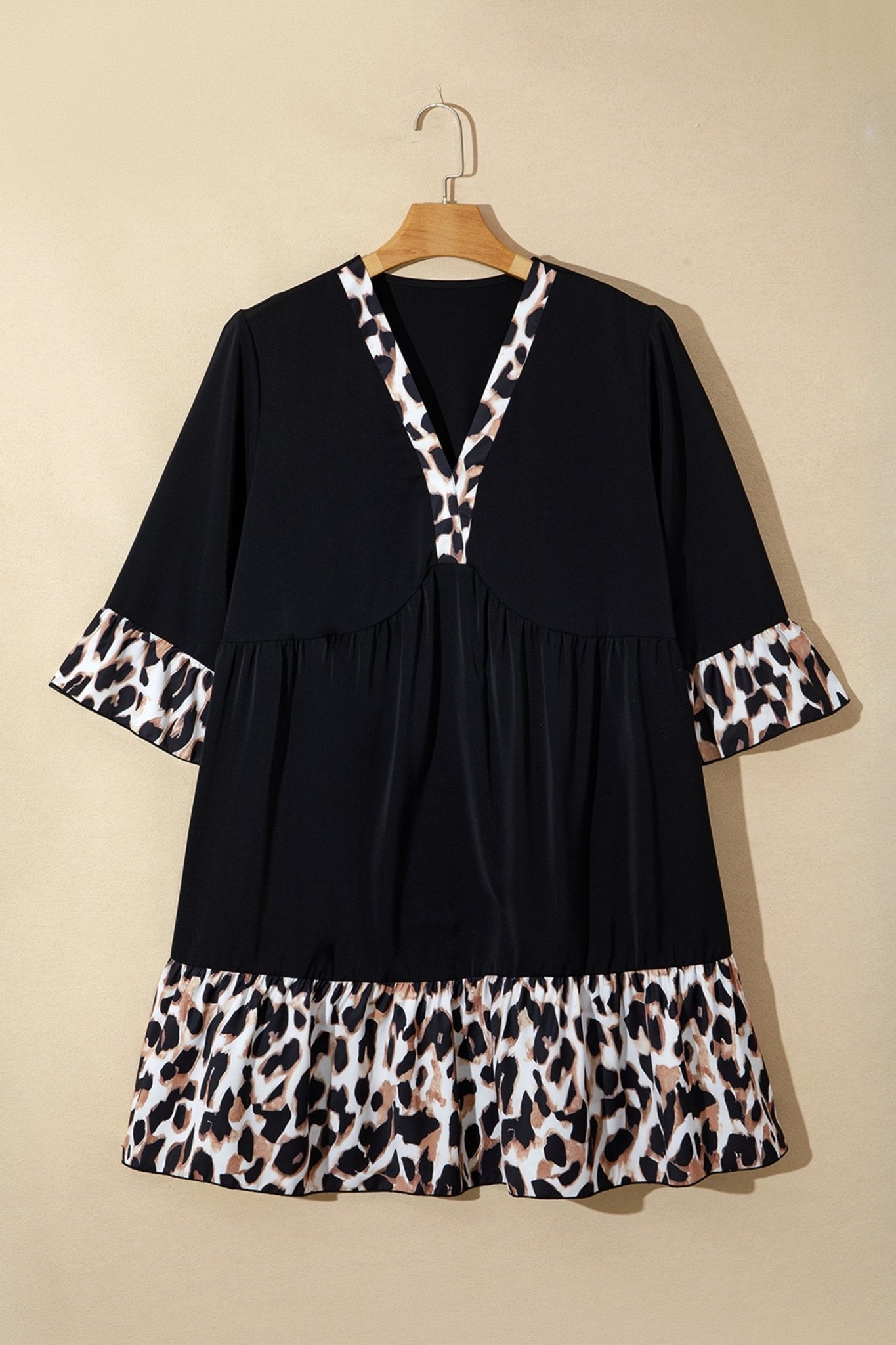 Sage Ruffle Hem Mini PLUS Dress - Hello Beautiful BoutiquePlus Size Mini DressesThreaded Pear