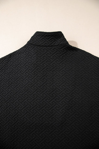 Saige Half Zipper Collared Sweatshirt - Hello Beautiful BoutiqueSweatshirts & HoodiesThreaded Pear