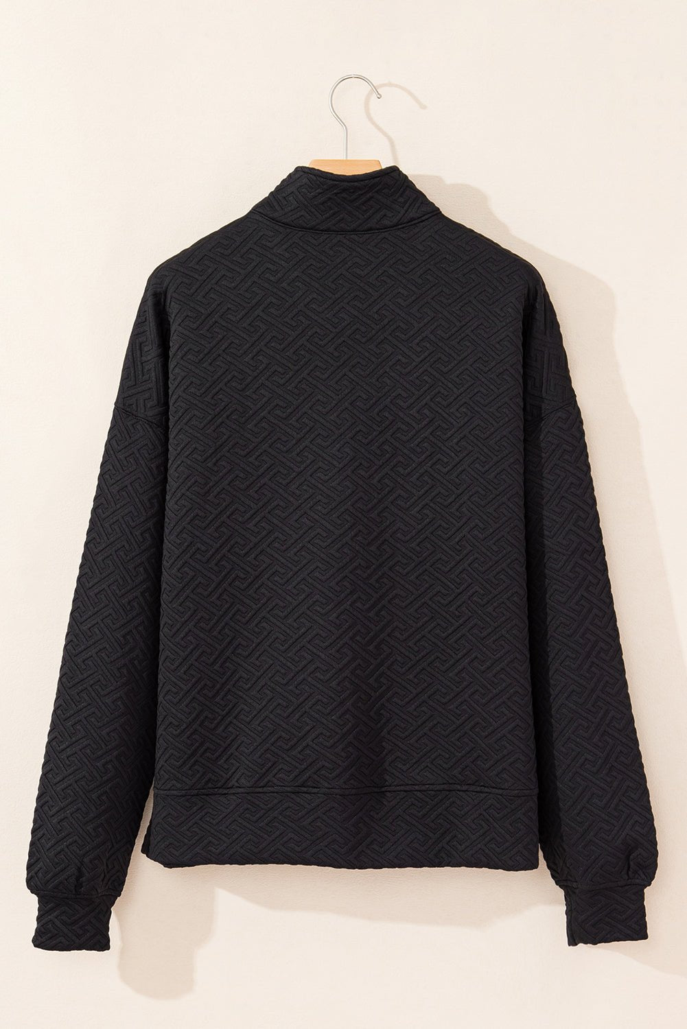 Saige Half Zipper Collared Sweatshirt - Hello Beautiful BoutiqueSweatshirts & HoodiesThreaded Pear