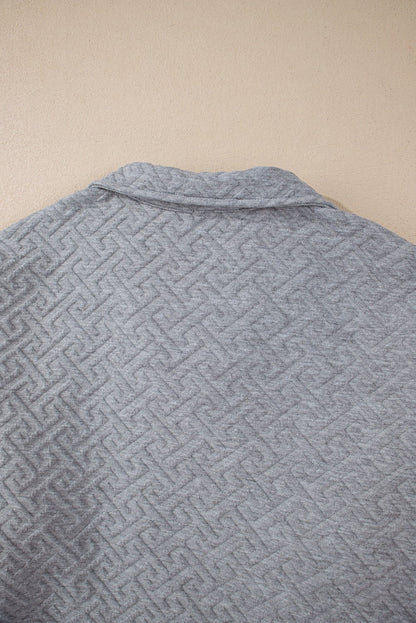 Saige Half Zipper Collared Sweatshirt - Hello Beautiful BoutiqueSweatshirts & HoodiesThreaded Pear