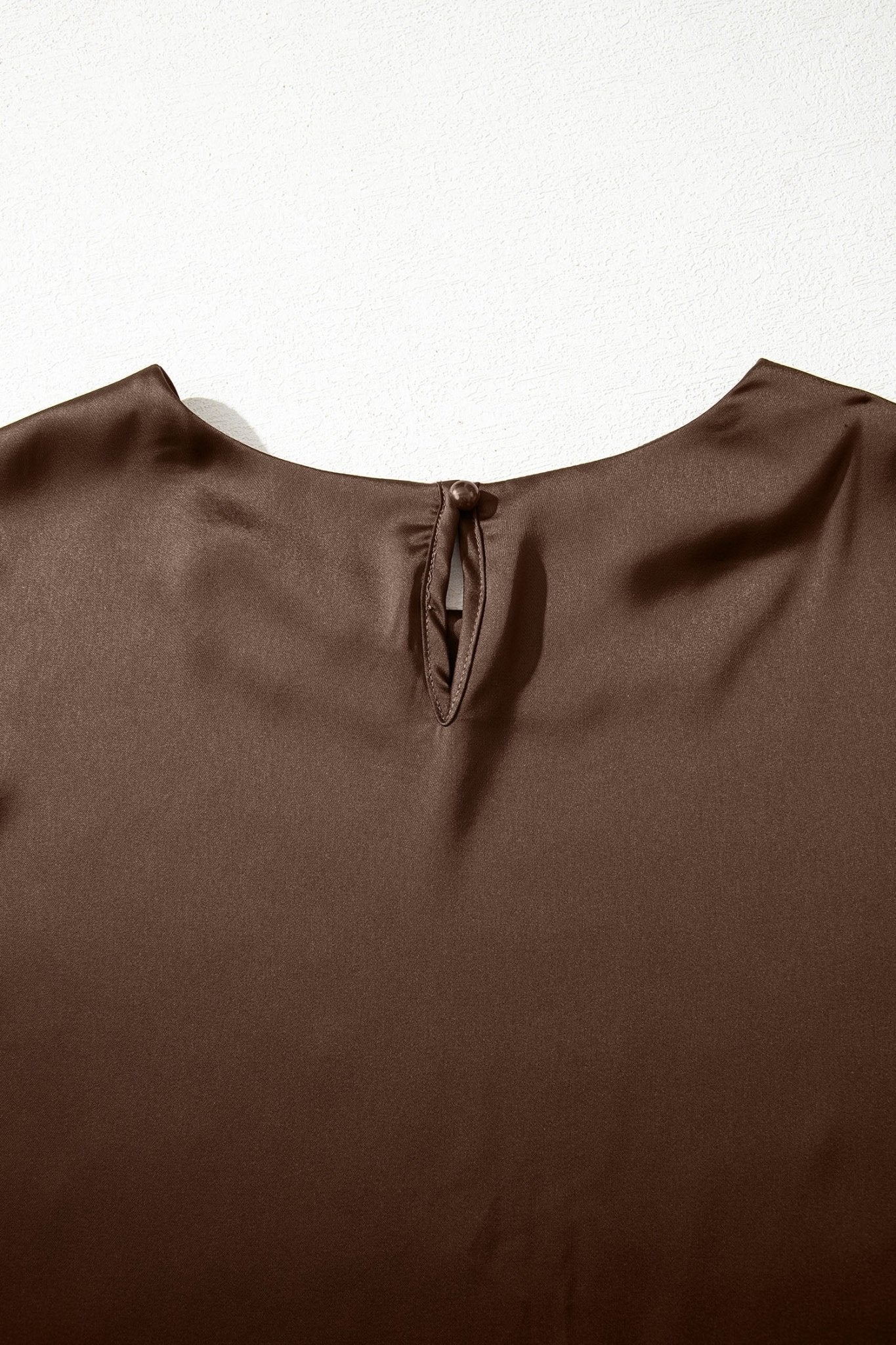 Saige Short Sleeve Satin Top - Hello Beautiful BoutiqueBlouses & ShirtsThreaded Pear