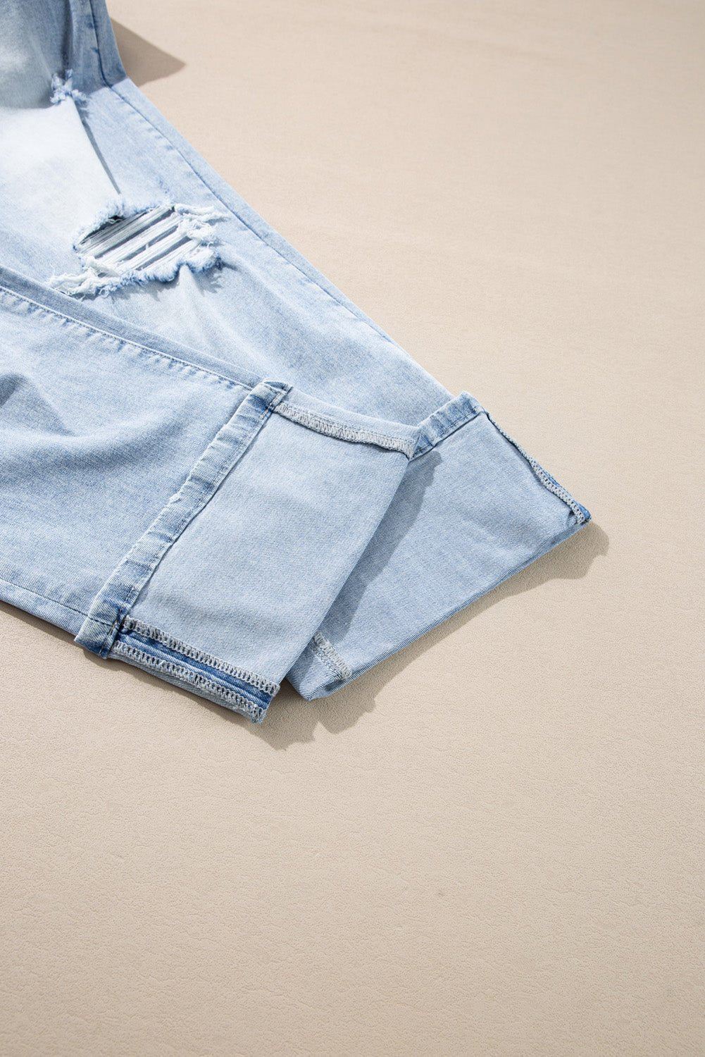 Saige Wash Distressed Straight Jeans - Hello Beautiful BoutiqueJeansThreaded Pear