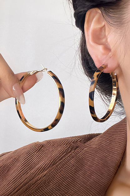 Sajira Stainless alloy Hoop Earrings - Hello Beautiful BoutiqueJewelryThreaded Pear