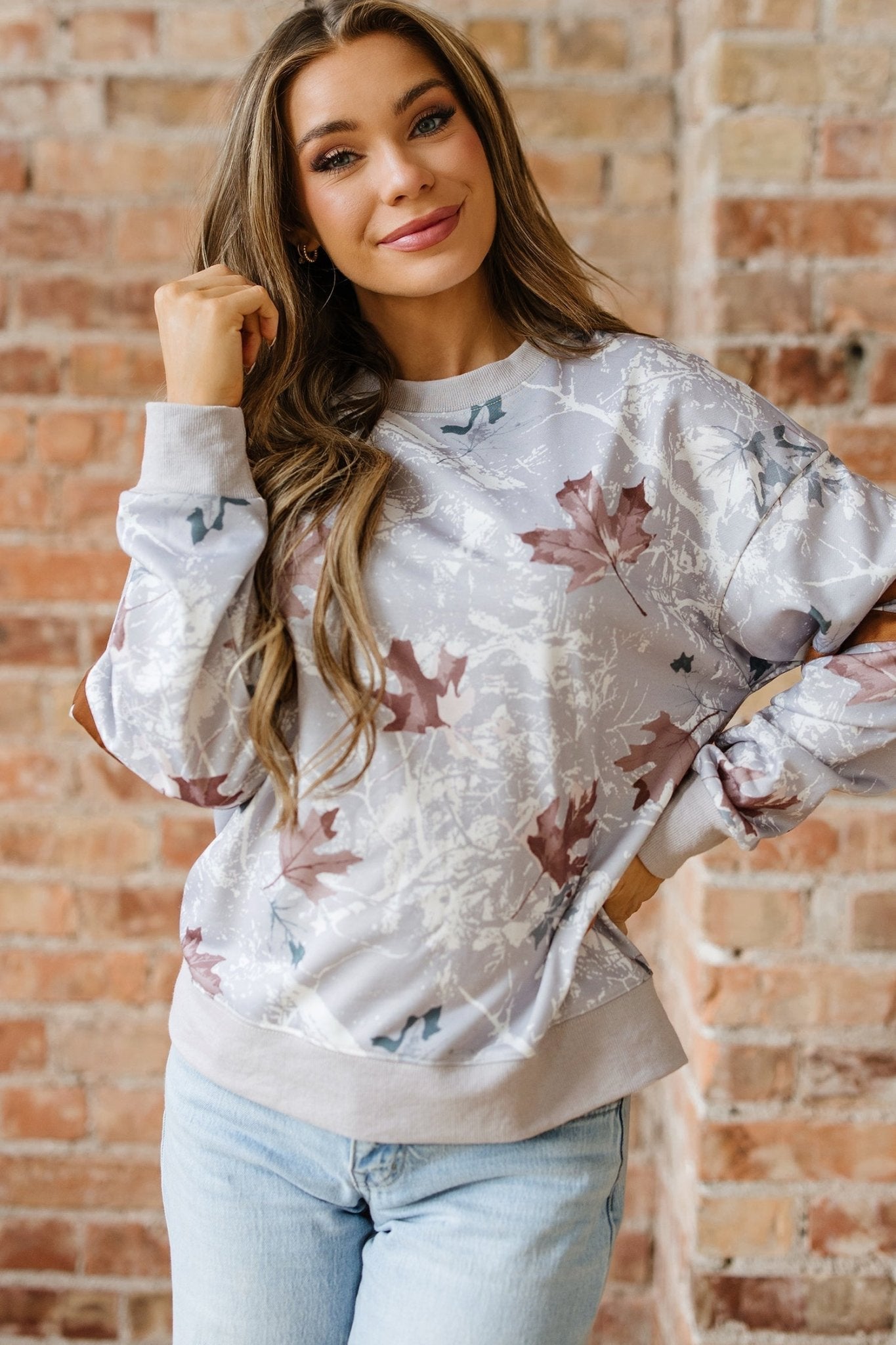 Salem Striped Sleeve Casual Sweatshirt - Hello Beautiful BoutiqueSweatshirts & HoodiesThreaded Pear