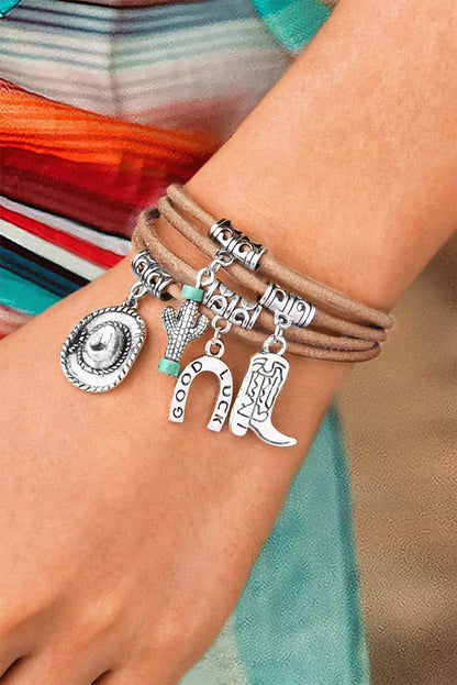 Salma Luck Cactus Layered Bracelet - Hello Beautiful BoutiqueJewelryThreaded Pear