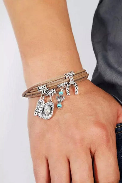 Salma Luck Cactus Layered Bracelet - Hello Beautiful BoutiqueJewelryThreaded Pear