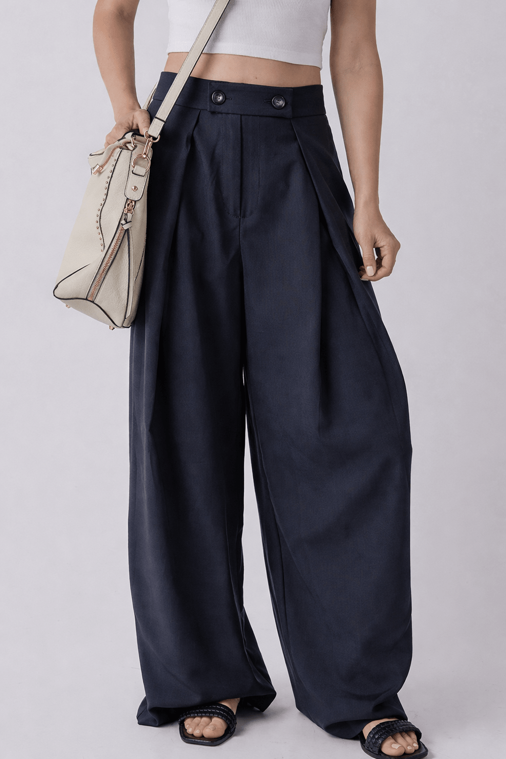 Salma Pleated Wide Leg Pants - Hello Beautiful Boutique15% OFFThreaded Pear