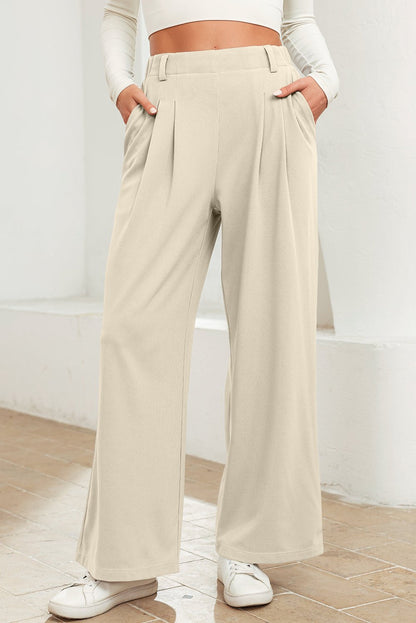 Sara Waist Wide Leg Pants - Hello Beautiful BoutiquePants & CulotteThreaded Pear