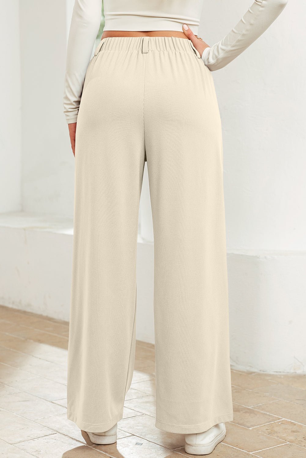 Sara Waist Wide Leg Pants - Hello Beautiful BoutiquePants & CulotteThreaded Pear