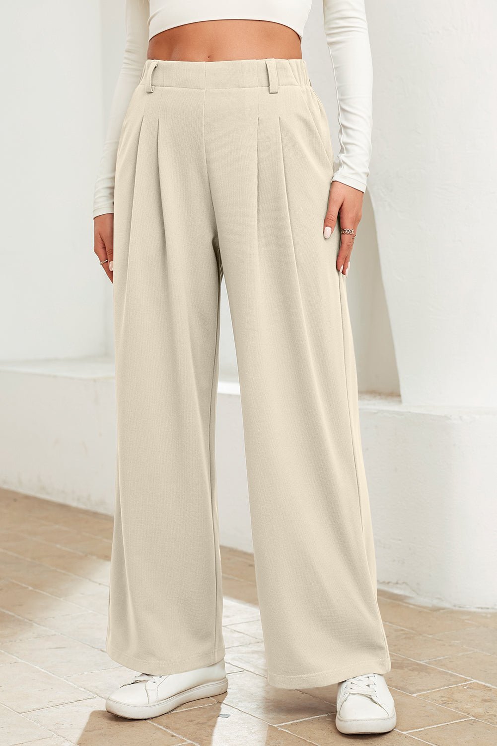 Sara Waist Wide Leg Pants - Hello Beautiful BoutiquePants & CulotteThreaded Pear