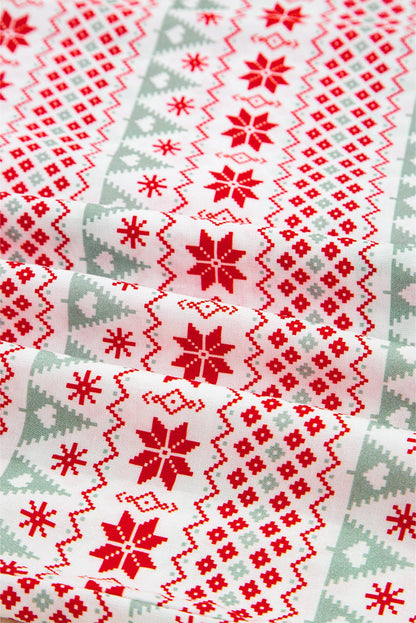 Sarai Christmas Pattern Print Shirt - Hello Beautiful BoutiqueSleepwearThreaded Pear