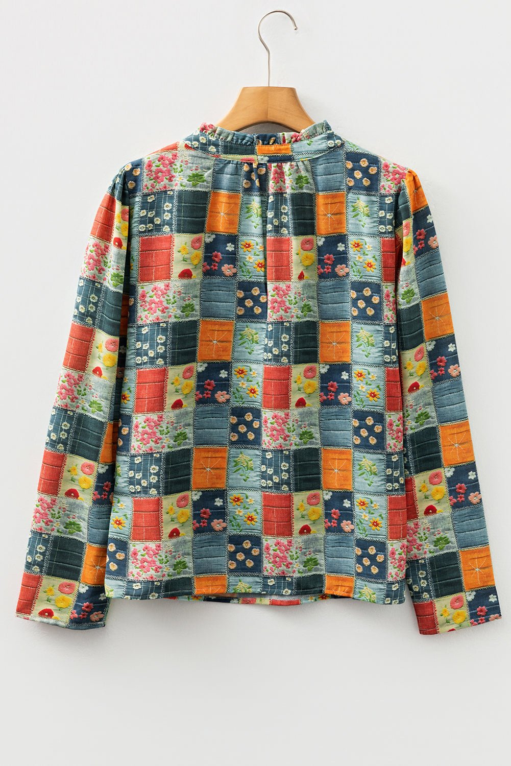 Sarajana Half Placket Collared Blouse - Hello Beautiful BoutiqueBlouses & ShirtsThreaded Pear
