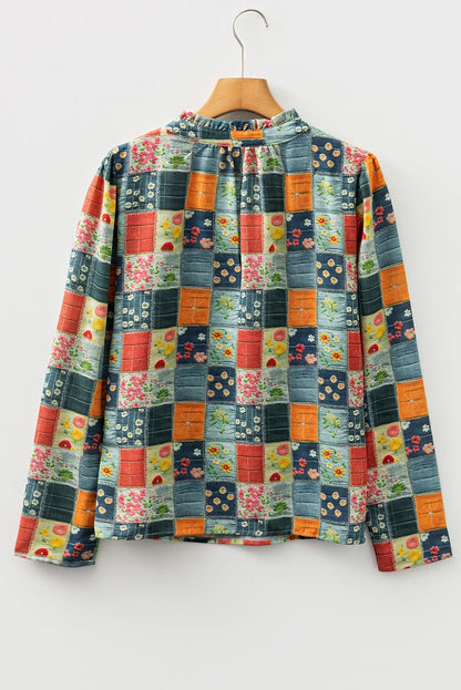Sarajana Half Placket Collared Blouse - Hello Beautiful BoutiqueBlouses & ShirtsThreaded Pear