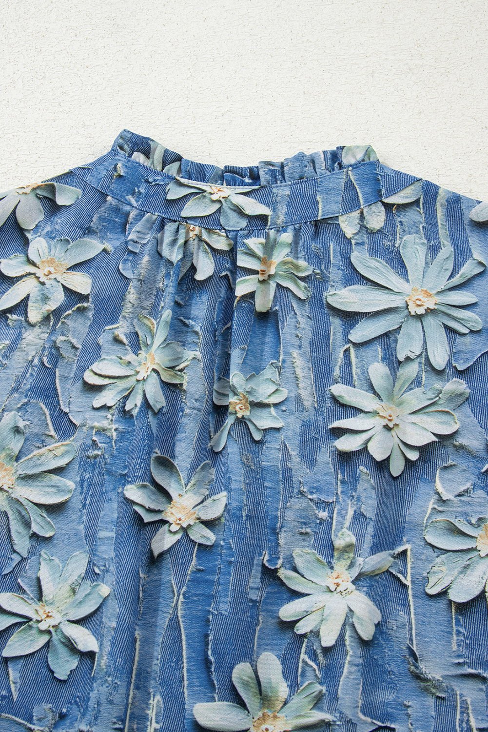 Sarajana Half Placket Collared Blouse - Hello Beautiful BoutiqueBlouses & ShirtsThreaded Pear