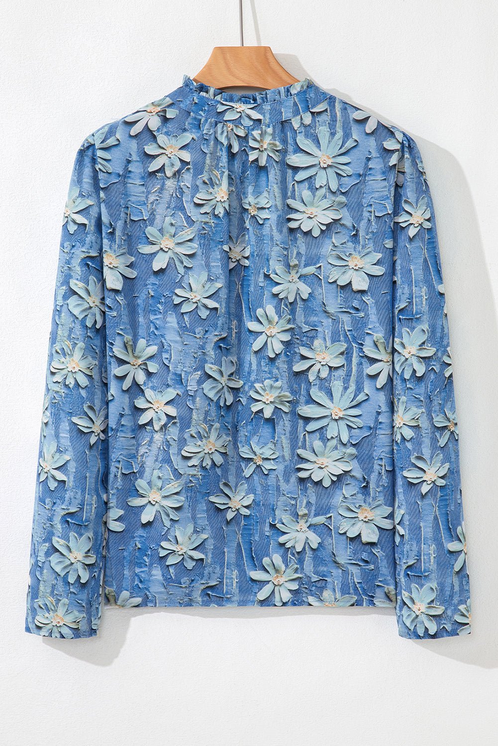 Sarajana Half Placket Collared Blouse - Hello Beautiful BoutiqueBlouses & ShirtsThreaded Pear