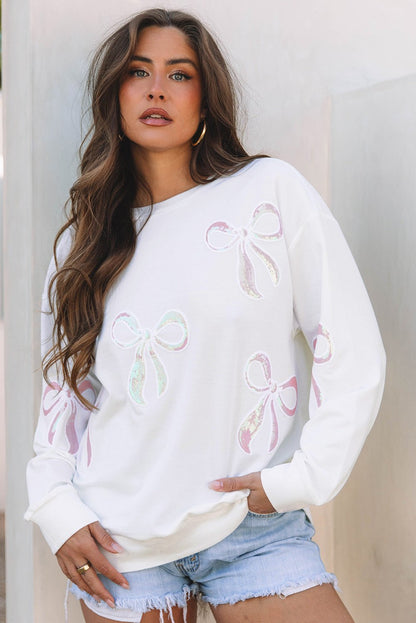 Saratris Drop Shoulder Oversized Sweatshirt - Hello Beautiful BoutiqueSweatshirts & HoodiesThreaded Pear