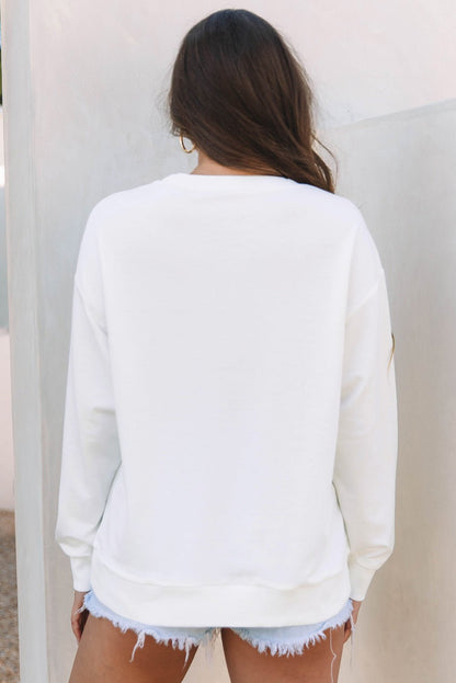 Saratris Drop Shoulder Oversized Sweatshirt - Hello Beautiful BoutiqueSweatshirts & HoodiesThreaded Pear