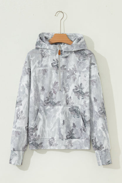 Sariyah Kangaroo Quarter Zip Hoodie - Hello Beautiful BoutiqueSweatshirts & HoodiesThreaded Pear