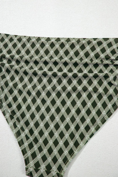 Sasha Patchwork High Waisted Bikini - Hello Beautiful BoutiqueBikinisThreaded Pear