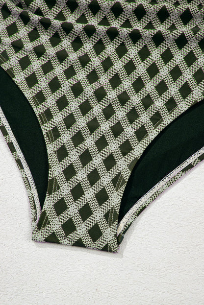 Sasha Patchwork High Waisted Bikini - Hello Beautiful BoutiqueBikinisThreaded Pear