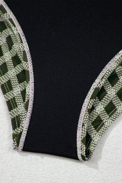 Sasha Patchwork High Waisted Bikini - Hello Beautiful BoutiqueBikinisThreaded Pear
